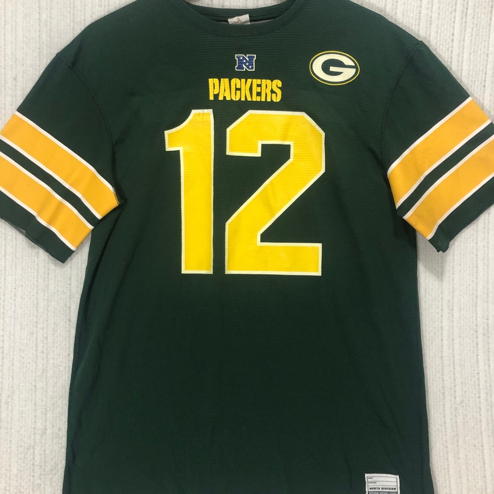 NFL Green Bay Packers Aaron Rodgers 12 Reversible Jersey T-Shirt Mens Medium
